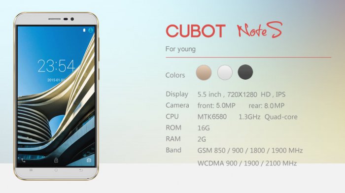 Cubot Note S     $70